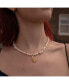 ფოტო #2 პროდუქტის 18K Gold Plated Freshwater Pearls with stars - Help Me Sully Necklace 17" For Women