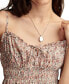Фото #4 товара Women's Printed Sweetheart-Neck Smocked Cotton Mini Dress
