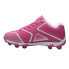 Athletic Works Baseball Cleats Shoes Youth Girls Kids 1 Pink Lace-Up Lightweight