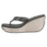 Volatile Glimpse Diamonte Rhinestone Wedge Thong Womens Size 8 M Casual Sandals