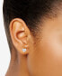 ფოტო #6 პროდუქტის Certified Lab Grown Diamond Heart-Cut Stud Earrings (4 ct. t.w.) in 14k Gold