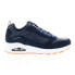 Фото #1 товара Skechers Uno Stacre 52468 Mens Blue Leather Lace Up Lifestyle Sneakers Shoes