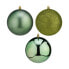 Set of Christmas balls 15 x 16 x 15 cm Green (4 Units)