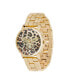 ფოტო #5 პროდუქტის Women's 3D Bee Analog Shiny Gold-Tone Bracelet Watch 40mm