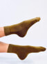 Фото #3 товара Однотонные женские осенние носки цвета хаки