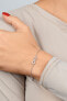 Фото #3 товара Gold-plated silver bracelet with zircons Infinity BR42Y