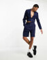 ASOS DESIGN wide suit short in navy