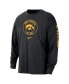Фото #2 товара Men's Black Iowa Hawkeyes Heritage Max90 Long Sleeve T-shirt