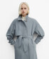 Фото #1 товара Women's Belted Cotton Trench Coat