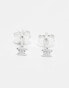 Kingsley Ryan 3mm crystal star stud earrings in sterling silver