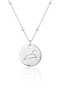 Modern silver necklace with zircons Lion SVLN0327XH2BILE (chain, pendant)