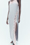Фото #7 товара Платье в бельевом стиле с кружевной отделкой ZARA
