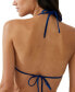 Фото #2 товара Women's Metallic Slider Triangle Bikini Top