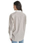 Фото #2 товара Women's Cotton Contrast-Trim Button-Front Shirt