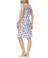 ფოტო #2 პროდუქტის Women's Printed V-neck Sleepshirt Nightgown