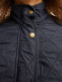 Barbour Cavalry Polarquilt jacket with cord collar in navy