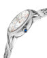 ფოტო #2 პროდუქტის Women's Marsala Swiss Quartz Silver-Tone Stainless Steel Bracelet Watch 37mm