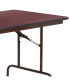 Фото #6 товара 6-Foot High Pressure Mahogany Laminate Folding Banquet Table