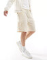 Фото #4 товара Jack & Jones wide fit linen cargo short in beige