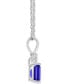 Фото #6 товара Tanzanite (1 ct. t.w.) & Diamond Accent 18" Pendant Necklace in 14k Gold