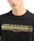 Men's Short Sleeve Black and Gold Capsule Rectangle Logo T-Shirt