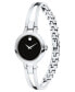 ფოტო #3 პროდუქტის Women's Swiss Amorosa Stainless Steel Bangle Bracelet Watch 24mm