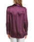 Фото #2 товара Vince Satin Shirt Women's Purple M