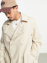 Фото #4 товара Bershka trench coat in stone