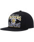 Men's Black Golden State Warriors Hardwood Classics SOUL Champions Era Diamond Snapback Hat