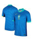 Фото #1 товара Men's Blue Brazil National Team 2024 Away Stadium Replica Jersey