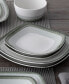 Colorscapes Layers Square Salad Plate Set of 4, 8.25"