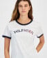 Фото #3 товара Women's Cotton Crewneck Logo T-Shirt