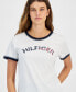 ფოტო #3 პროდუქტის Women's Cotton Crewneck Logo T-Shirt