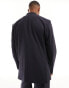 Selected Homme oversized suit jacket in navy Синий, 46 - Chest 36 - фото #3