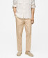 ფოტო #1 პროდუქტის Men's Cotton Lyocell Pleated Pants