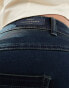 ONLY Curve Augusta high waisted straight leg jeans in mid blue