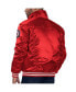 Фото #3 товара Levi’s x Starter Men's Red Washington Nationals Silver Tab Satin Full-Snap Trucker Jacket