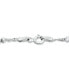 Фото #4 товара Sterling Silver Bracelet, 7-1/4" Singapore Small Beaded Chain