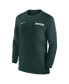 Фото #3 товара Men's Michigan State Spartans 2024 Sideline Coach UV Performance Long Sleeve T-Shirt