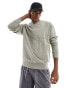 ADPT oversized washed sweatshirt with stitching detail in beige S - фото #4