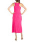 Women's Scoop Neck Maxi Dress with Racerback Detail