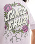 Фото #4 товара Santa Cruz rose entangled graphic t-shirt in lilac