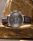 ფოტო #6 პროდუქტის Men's Legacy Quartz Leather Brown Watch 42mm