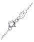 ფოტო #2 პროდუქტის Frozen Silver Plated Blue Crystal Snowflake Pendant Necklace, 18"