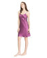 ფოტო #2 პროდუქტის Women's 22 Momme Feminine Silk Chemise Nightgown