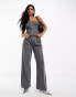 Фото #1 товара ASOS DESIGN tailored jean in grey pinstripe