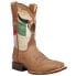 Roper Viva Mexico Square Toe Cowboy Mens Beige, Brown Casual Boots 09-020-7004-