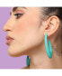 ფოტო #2 პროდუქტის Women's Pastel Hoop Earrings