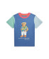 ფოტო #5 პროდუქტის Toddler and Little Boys Polo Bear Color-Blocked Cotton T-shirt