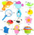 BBLIKE Bathtub Toys, 14 Pieces Interactive Bath Toy Waterfall Baby Bath Toy for Bathtub, Pool Game, Water Toy Baby Boys and Girls